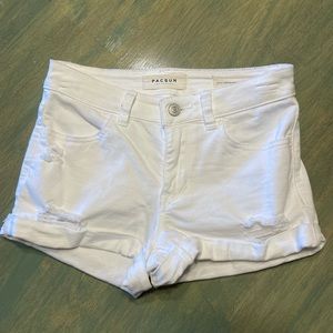 PacSun white shorts